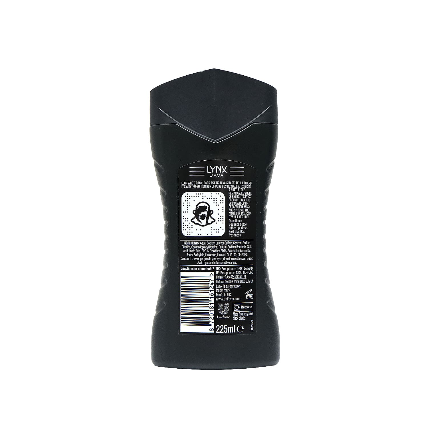Lynx Shower Gel 225ml (Java)