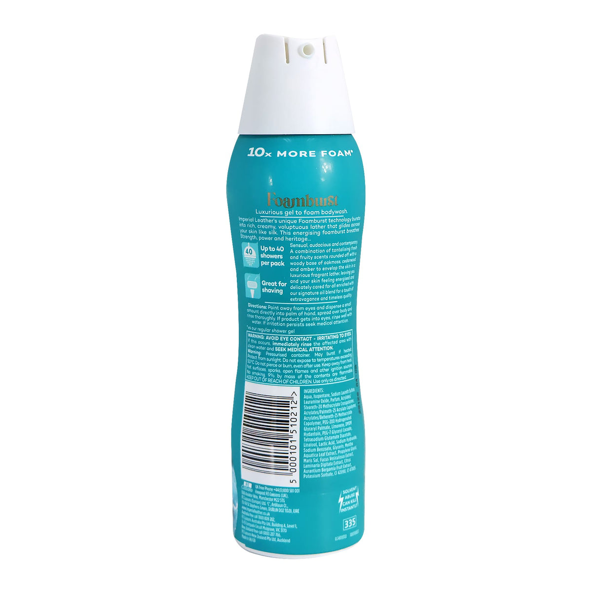 [Cussons] Imperial Leather Foamburst Body Wash Bergamot & Sea Minerals 200ml