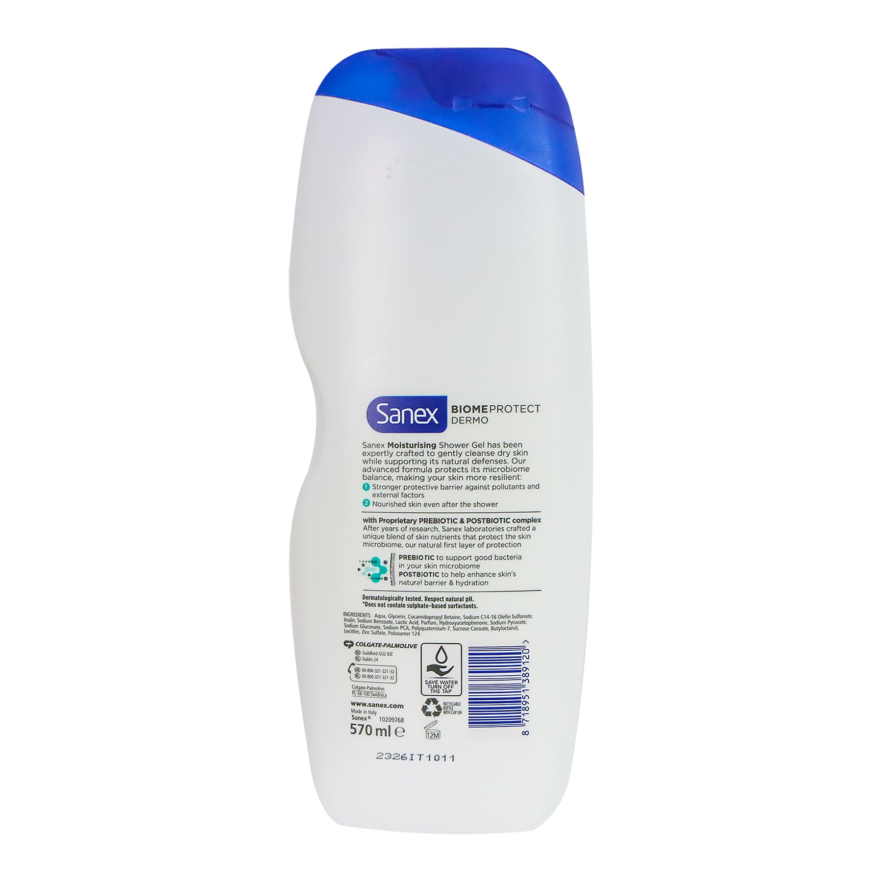 Sanex BiomeProtect Moisturising Shower Gel 570ml