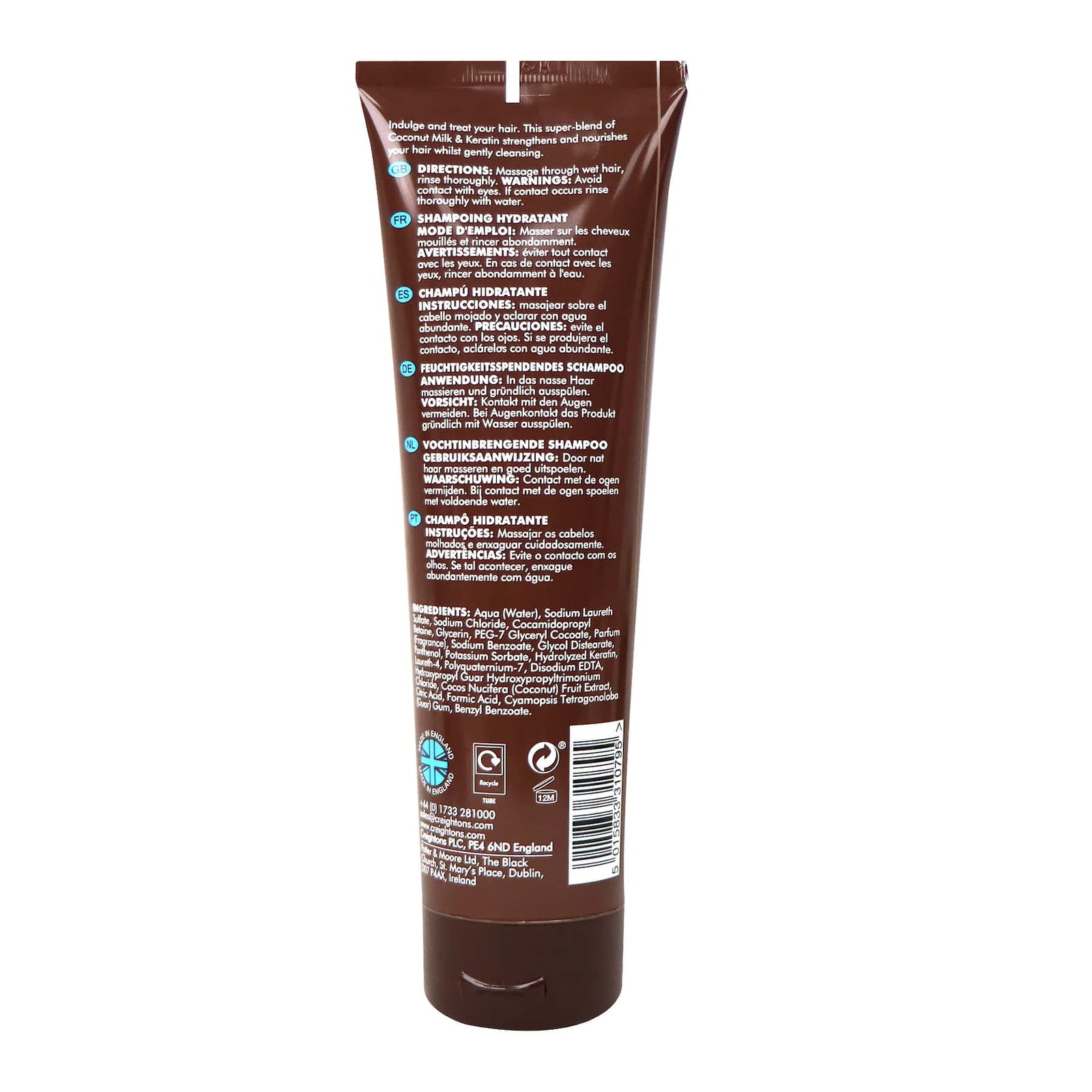 Creightons Coconut & Keratin Shampoo 250ml
