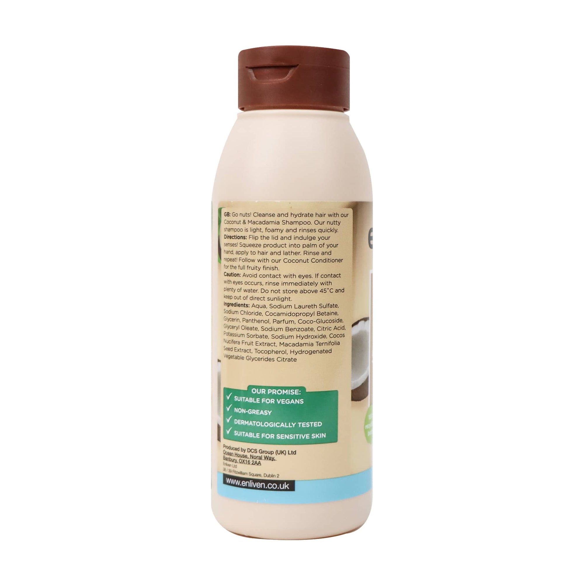 Enliven Coconut & Macadamia Softening Shampoo 350ml