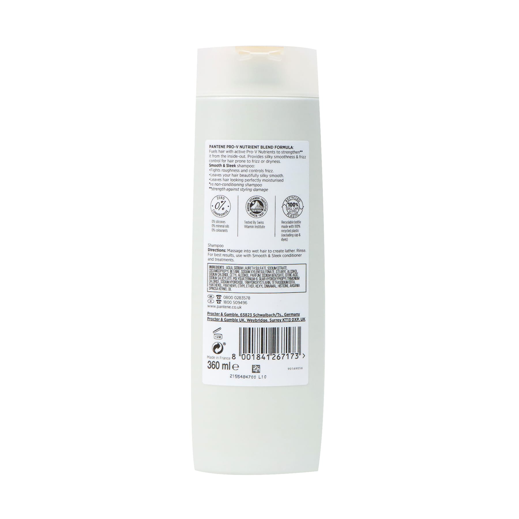 Pantene Active Pro-V Smooth & Sleek Shampoo 360ml