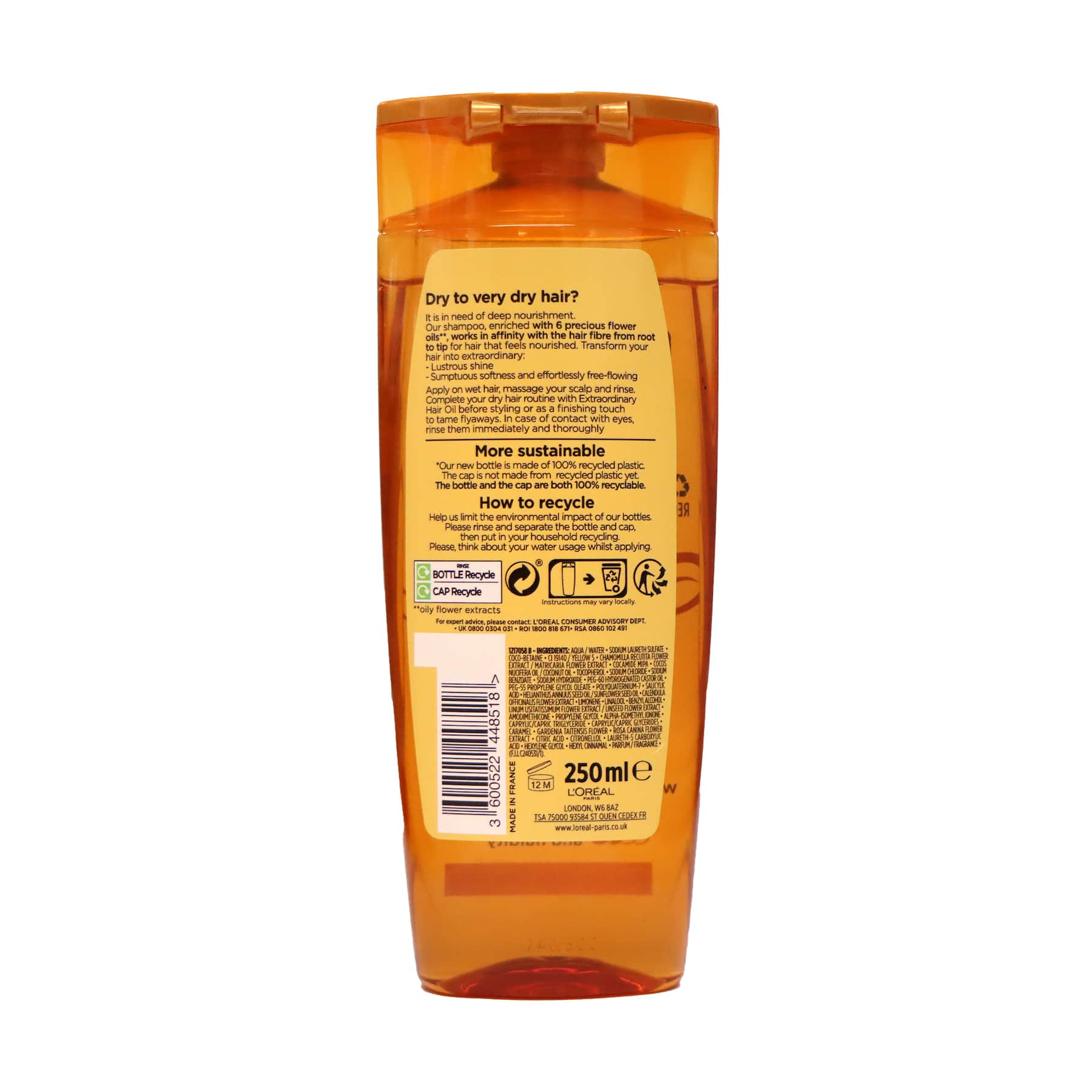 Flyselskaber Krage Slikke L'Oréal Paris Elvive Extraordinary Oil Shampoo 250ml