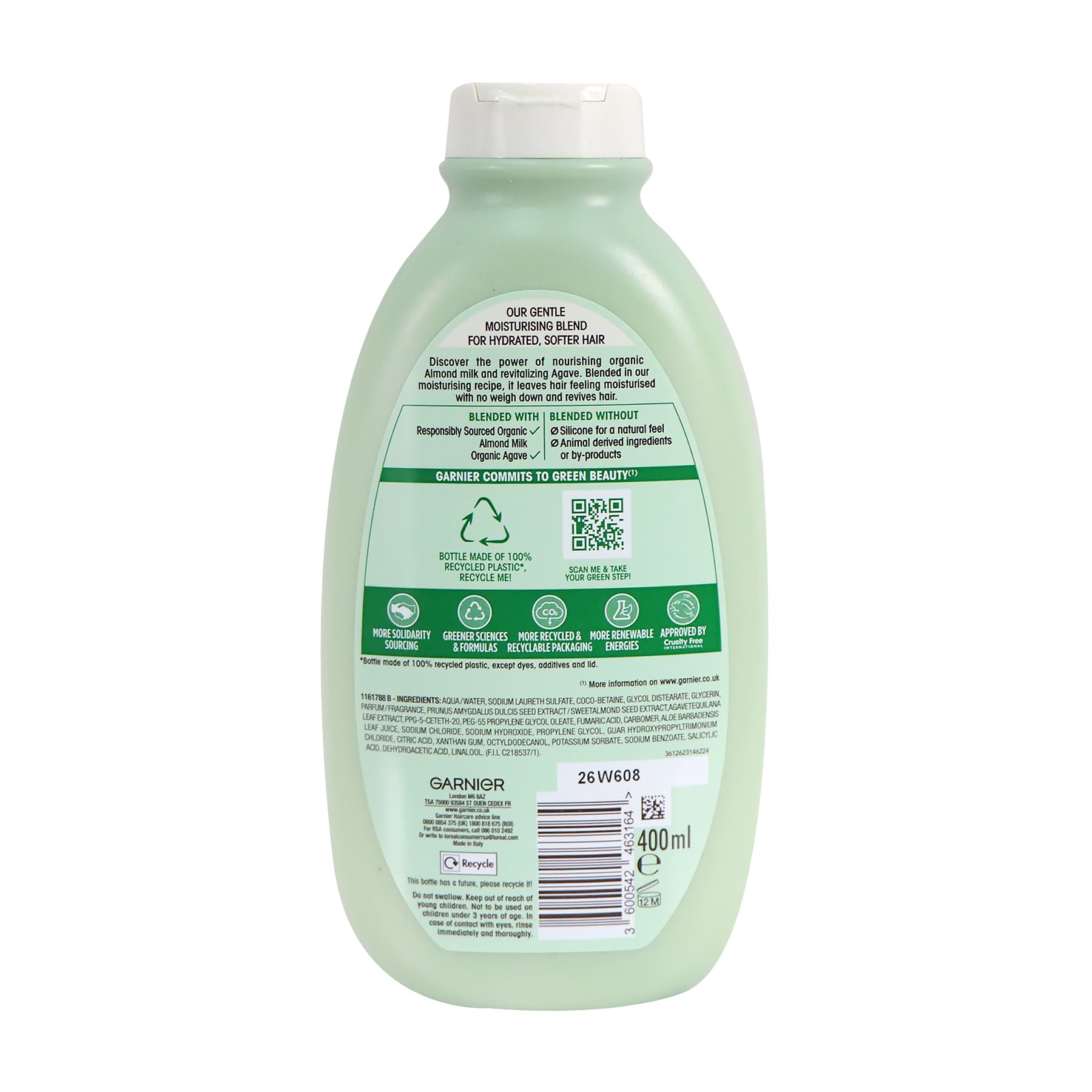 Garnier Ultimate Blends Shampoo Almond Milk 400ml