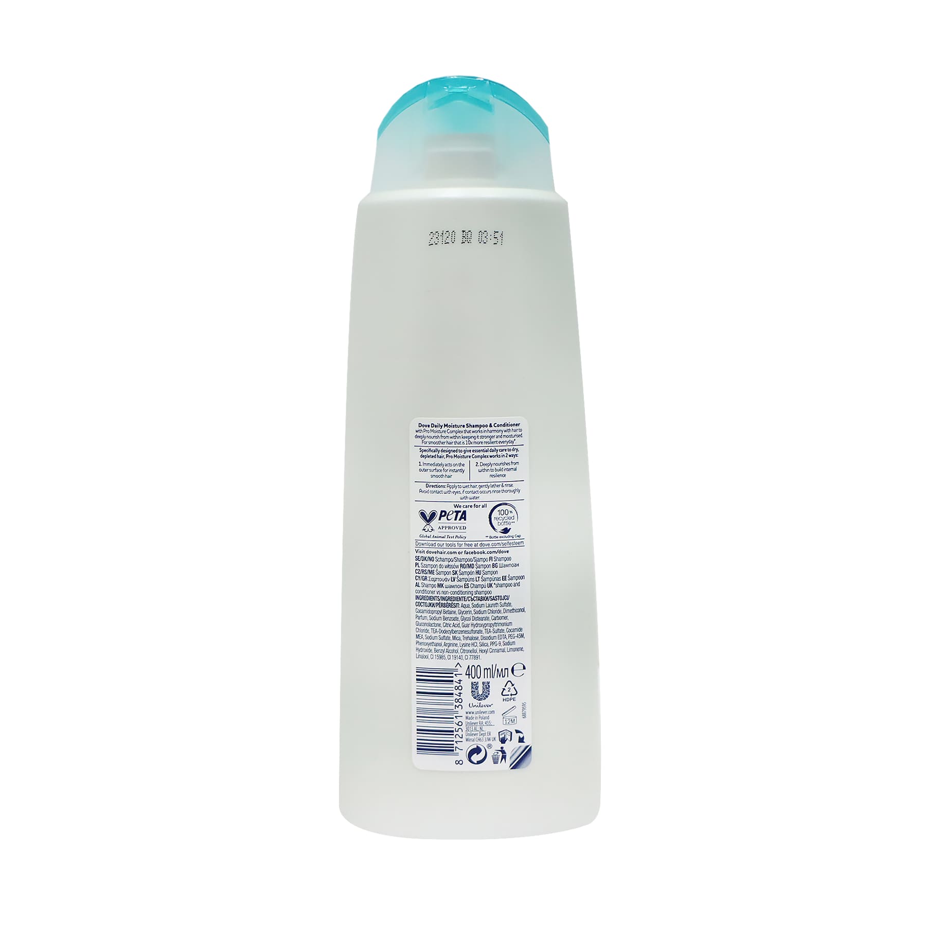 Dove Daily Moisture Shampoo 400ml