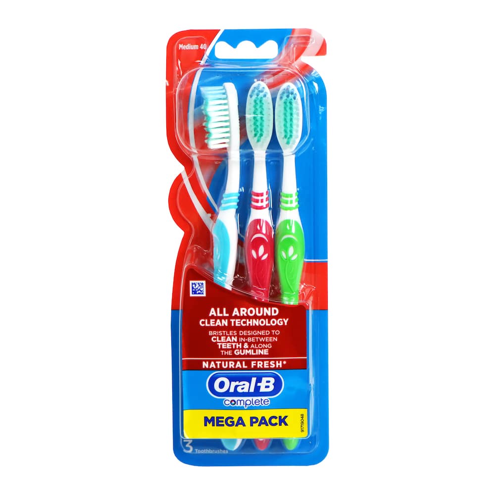 Oral-B Complete All Around Clean Technology Toothbrushes 3 pcs