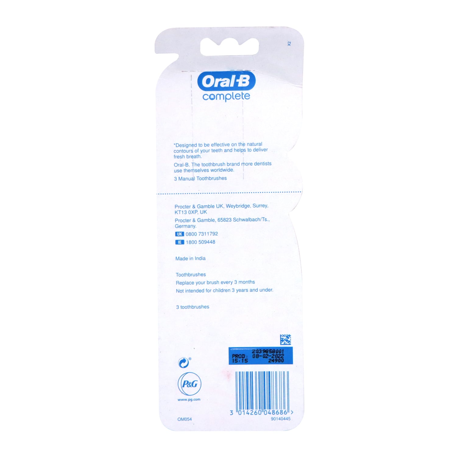 Oral-B Complete All Around Clean Technology Toothbrushes 3 pcs