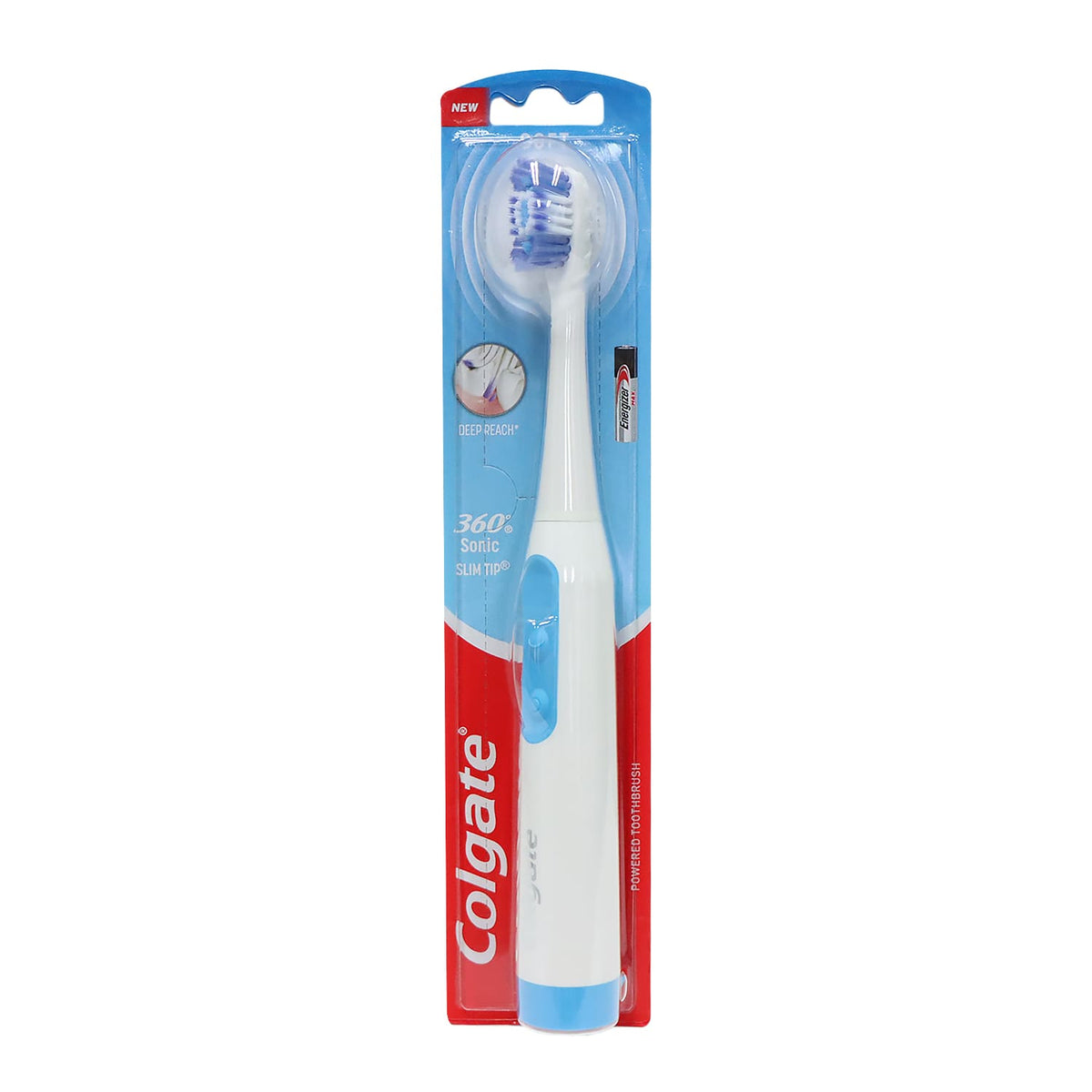 Colgate 360 Sonic Slim Tip Battery Powered Toothbrush