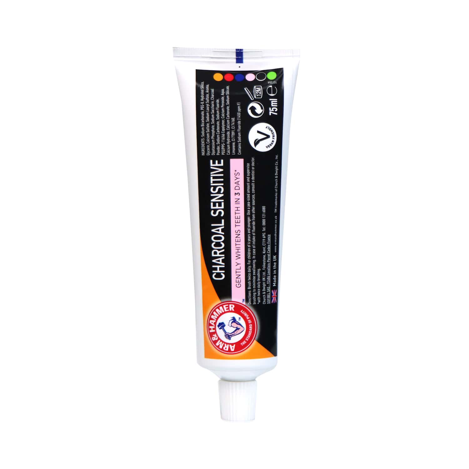 Arm & Hammer Charcoal Sensitive Toothpaste 75ml