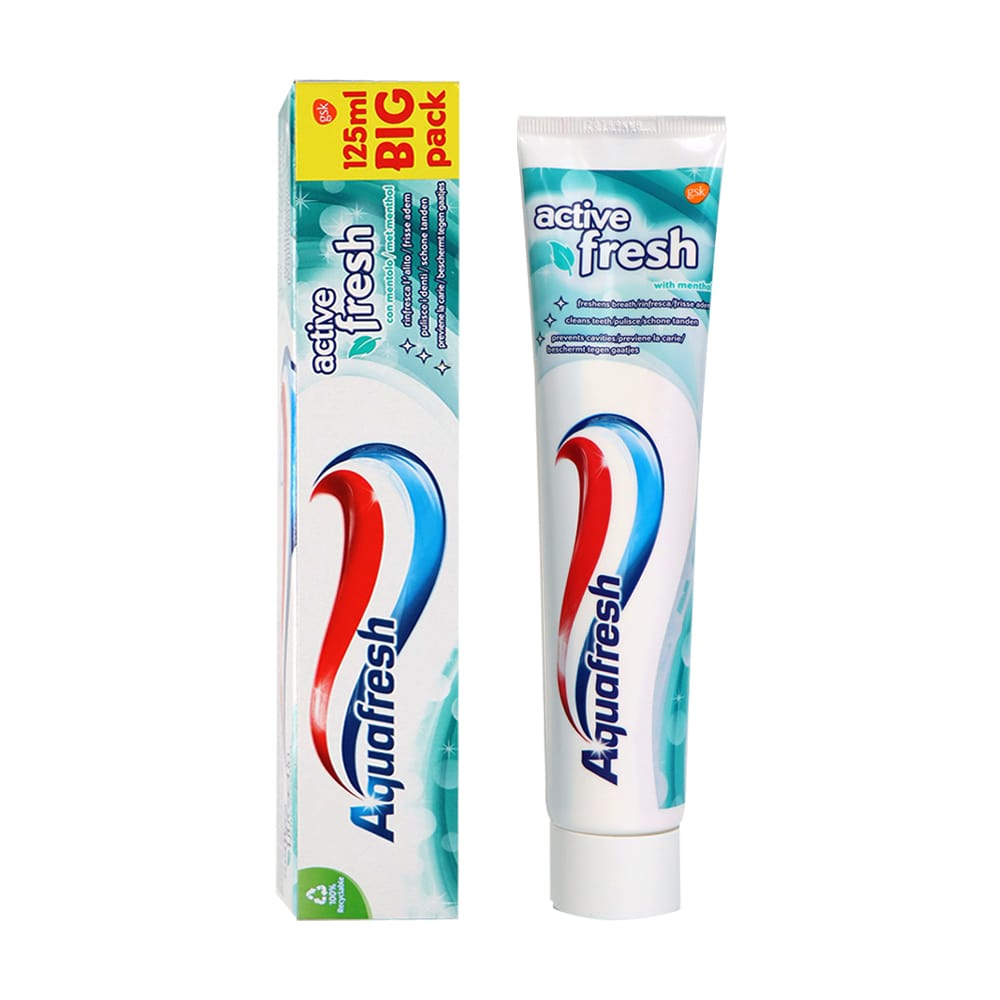 [GSK] Aquafresh Active Fresh Toothpaste with Menthol 125ml