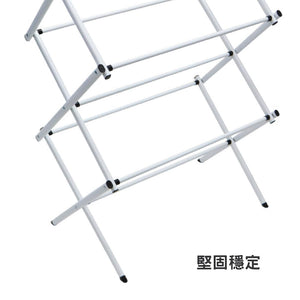 垂直式X型可摺疊晾衣架堅固穩定