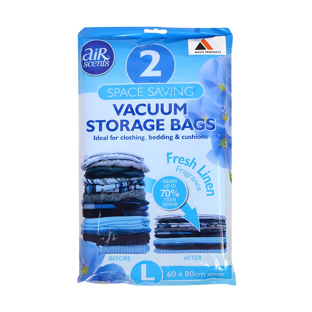 AirScents Vacuum Storage Bags 2pcs (Fresh Linen)
