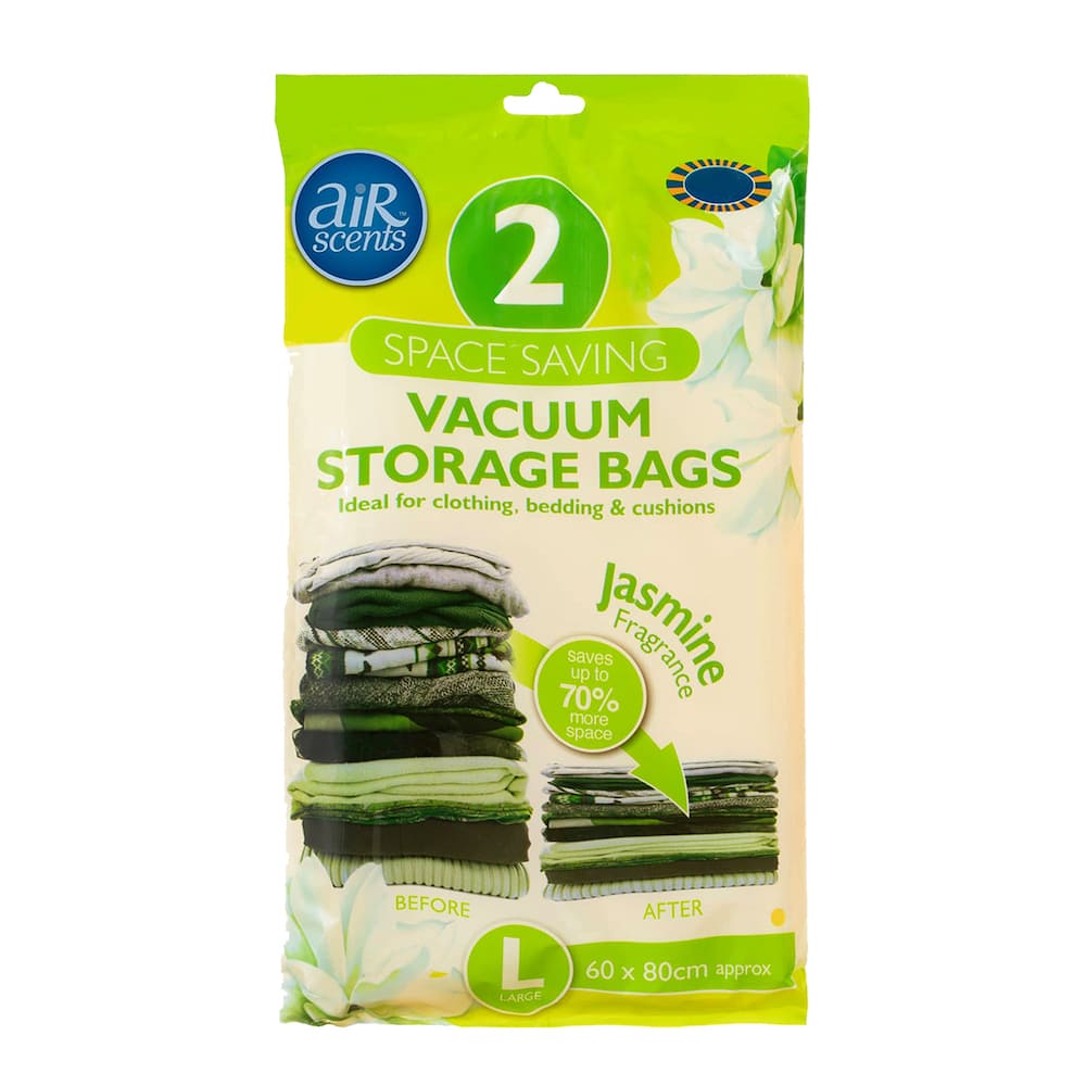 AirScents Vacuum Storage Bags 2pcs (Jasmine)