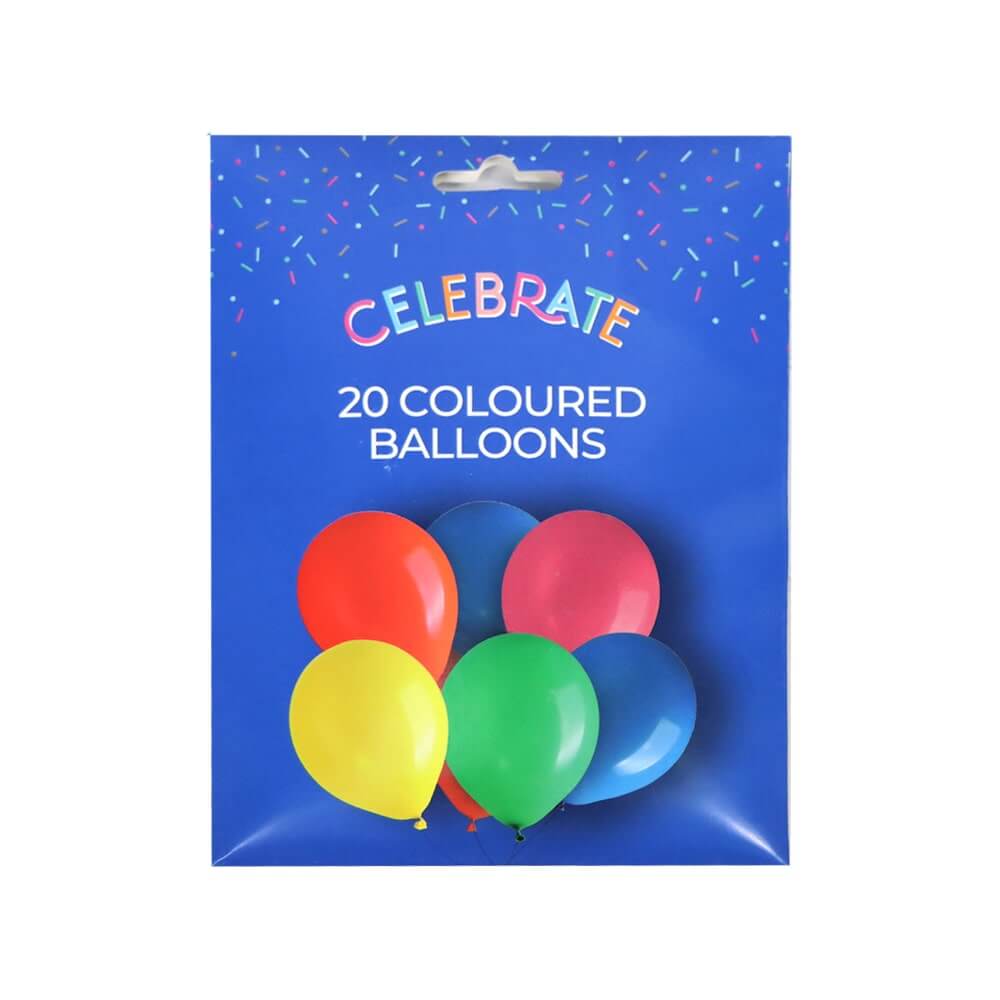 Coloured Party Balloons (20 pcs)