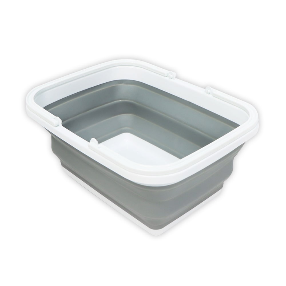 可摺疊手提長方籃