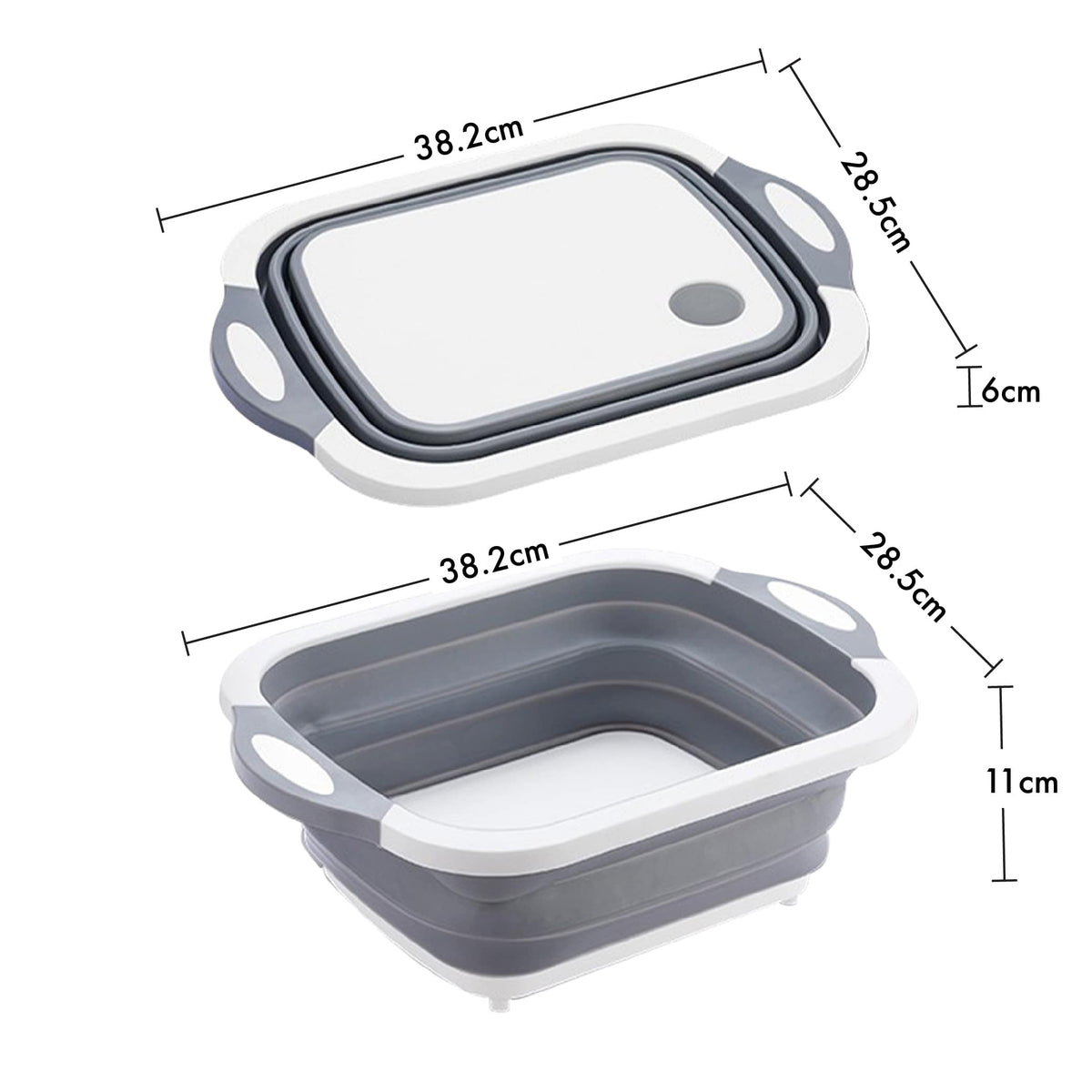 15L可摺疊矽膠瀝水籃尺寸