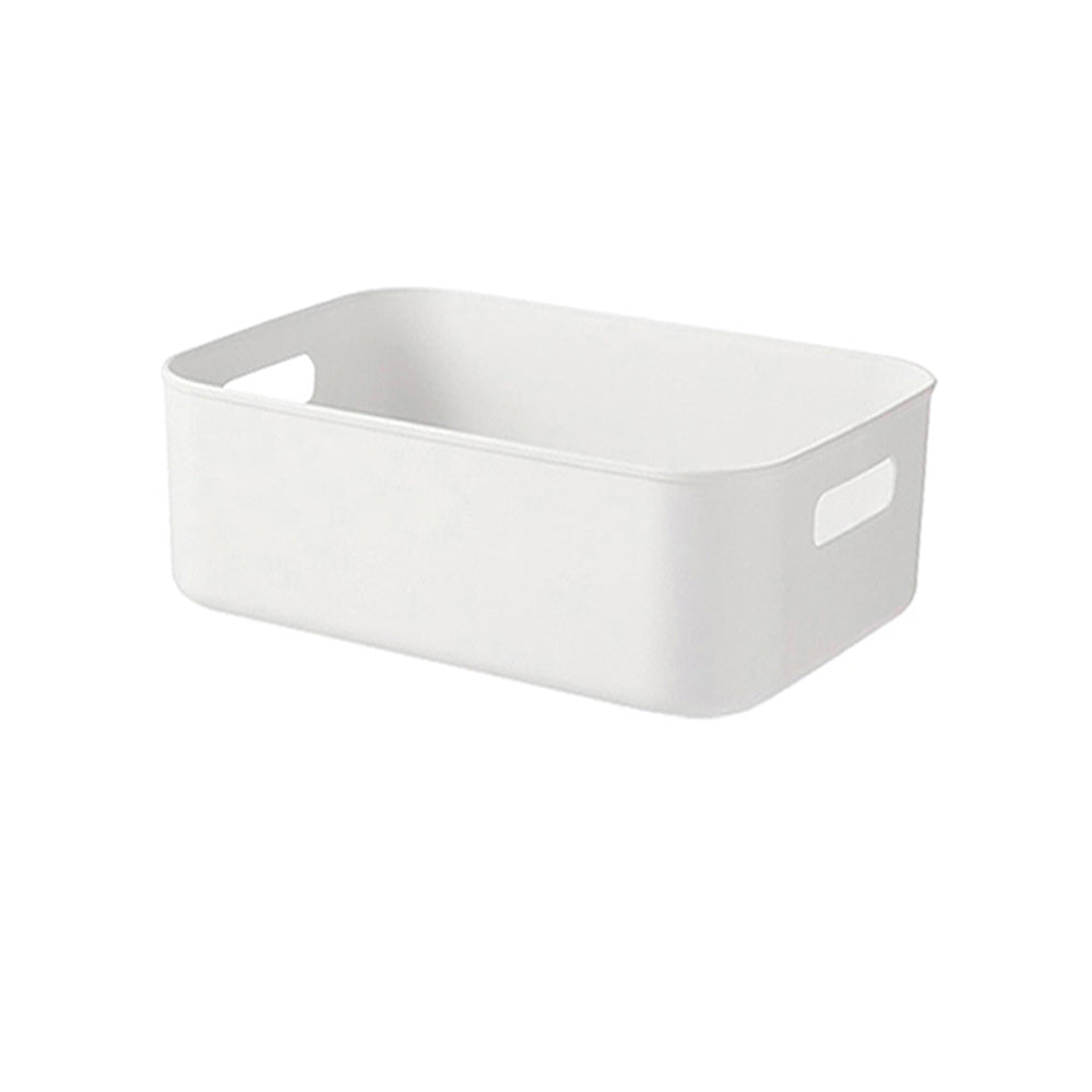 Plastic Storage Basket With Handle White 7L