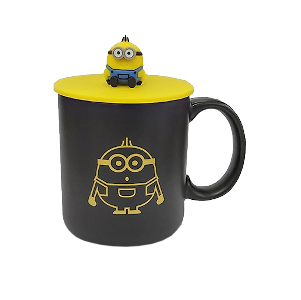 Minions Ceramic Mug with 3D Silicone lid 380ml - Jorge 