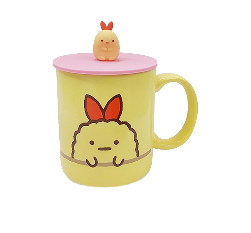 SUMIKKO Ceramic Mug with 3D silicone lid 380ml - Ebifurai No Shippo