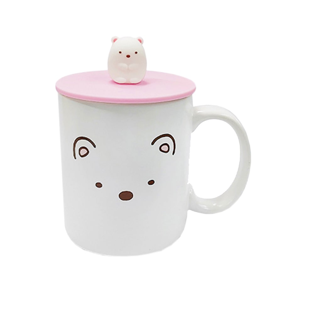 SUMIKKO Ceramic Mug with 3D Silicone lid 380ml - Shirokuma