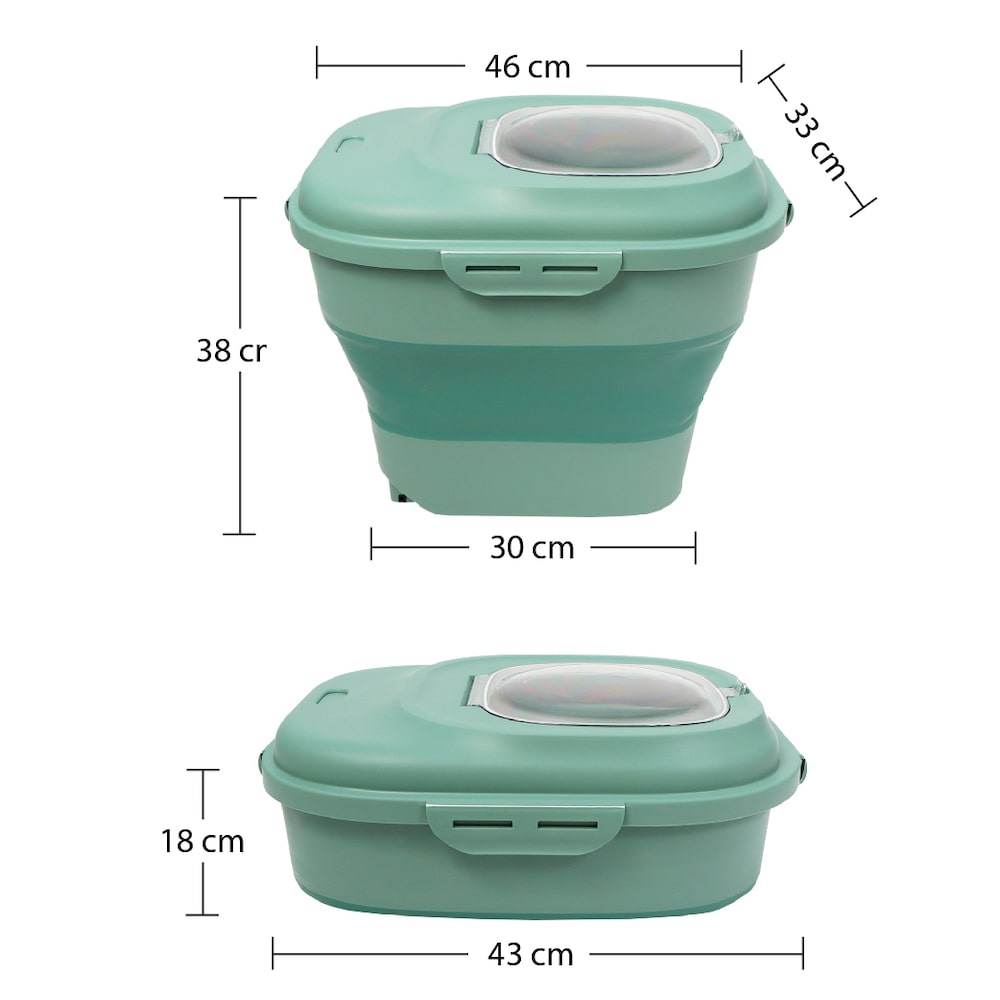 可摺疊帶蓋矽膠收納桶尺寸