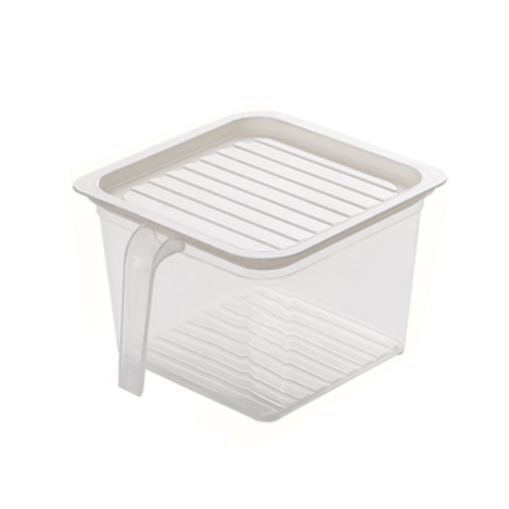 方形隔水食物收納盒連手柄