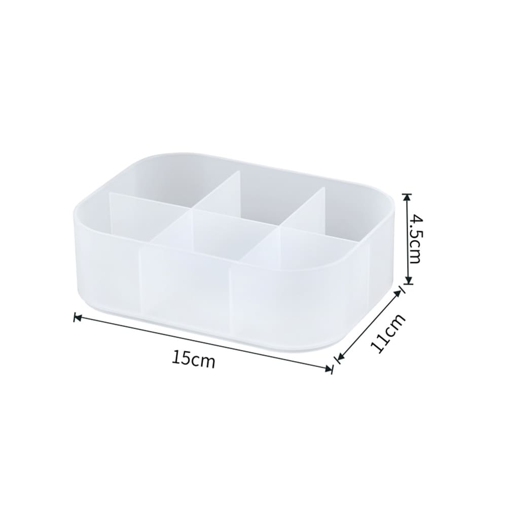 半透磨砂6格收納盒(小)