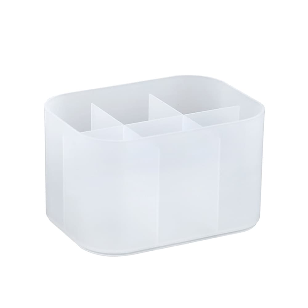 Makeup Storage Box (6 compartments) Translucent - L Size