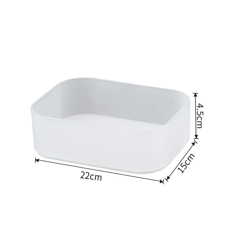 Makeup Storage Box (No compartment) Translucent - M Size