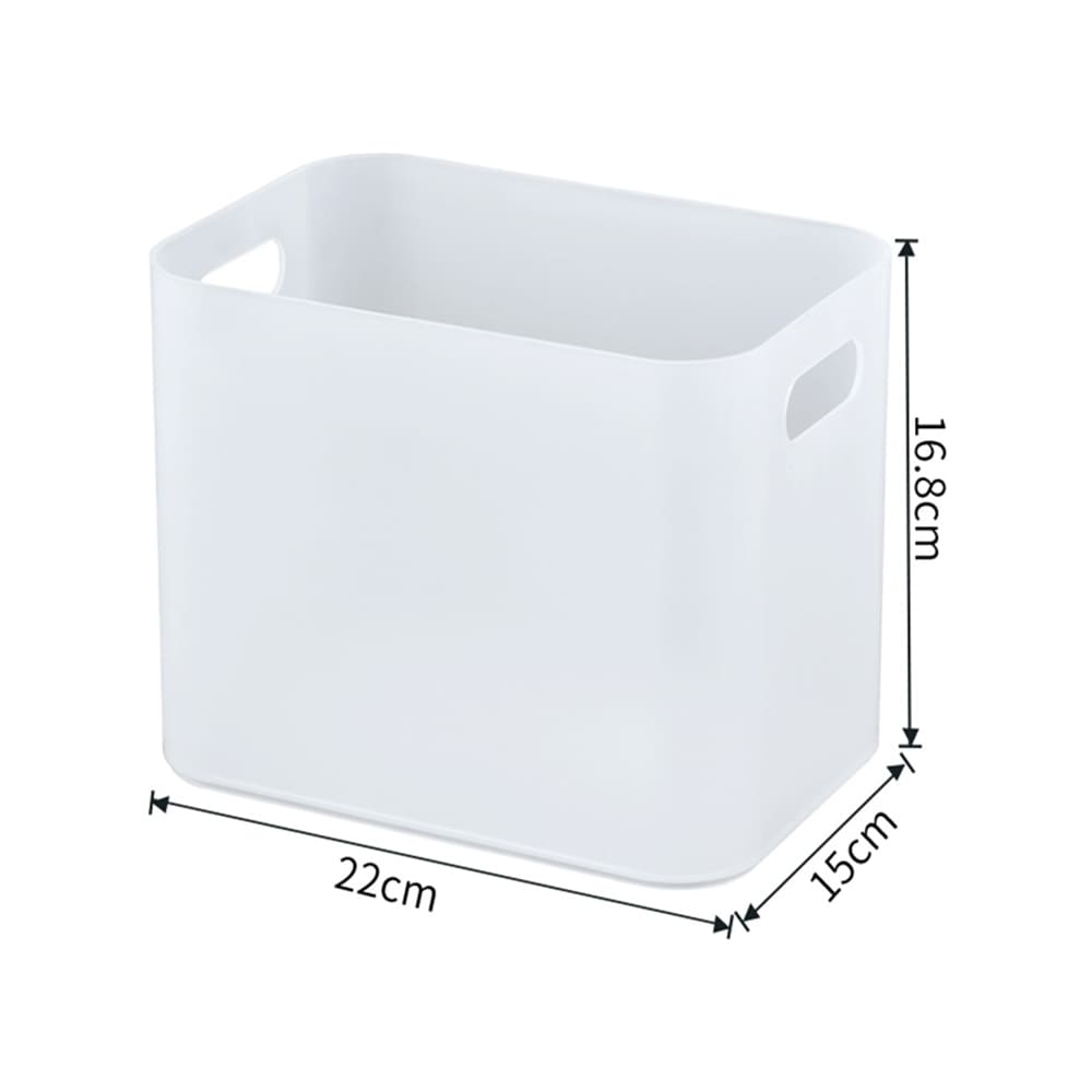 Makeup Storage Box With Handle (No compartment) Translucent - L Size
