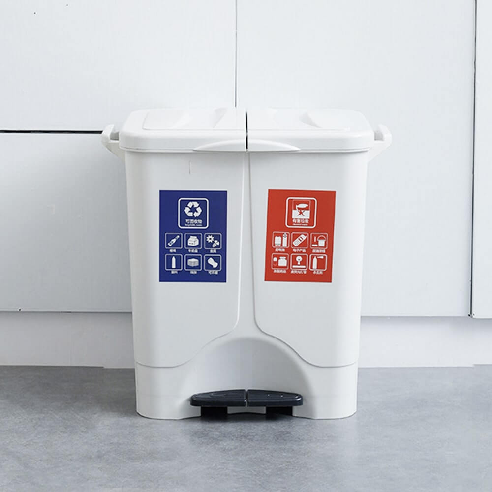 30L 雙蓋垃圾分類桶