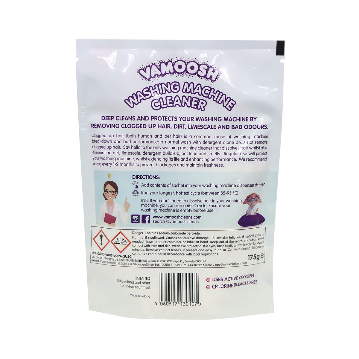Vamoosh 6 in 1 Washing Machine Cleaner 175g