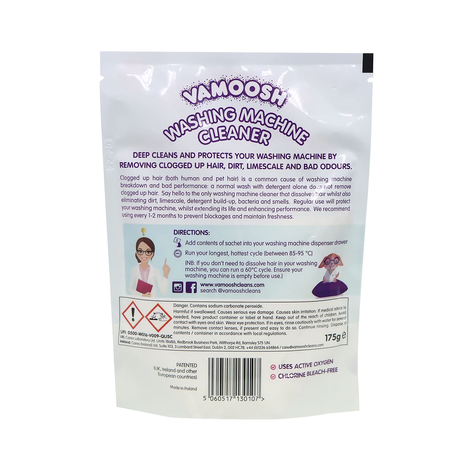 Vamoosh 6 in 1 Washing Machine Cleaner 175g