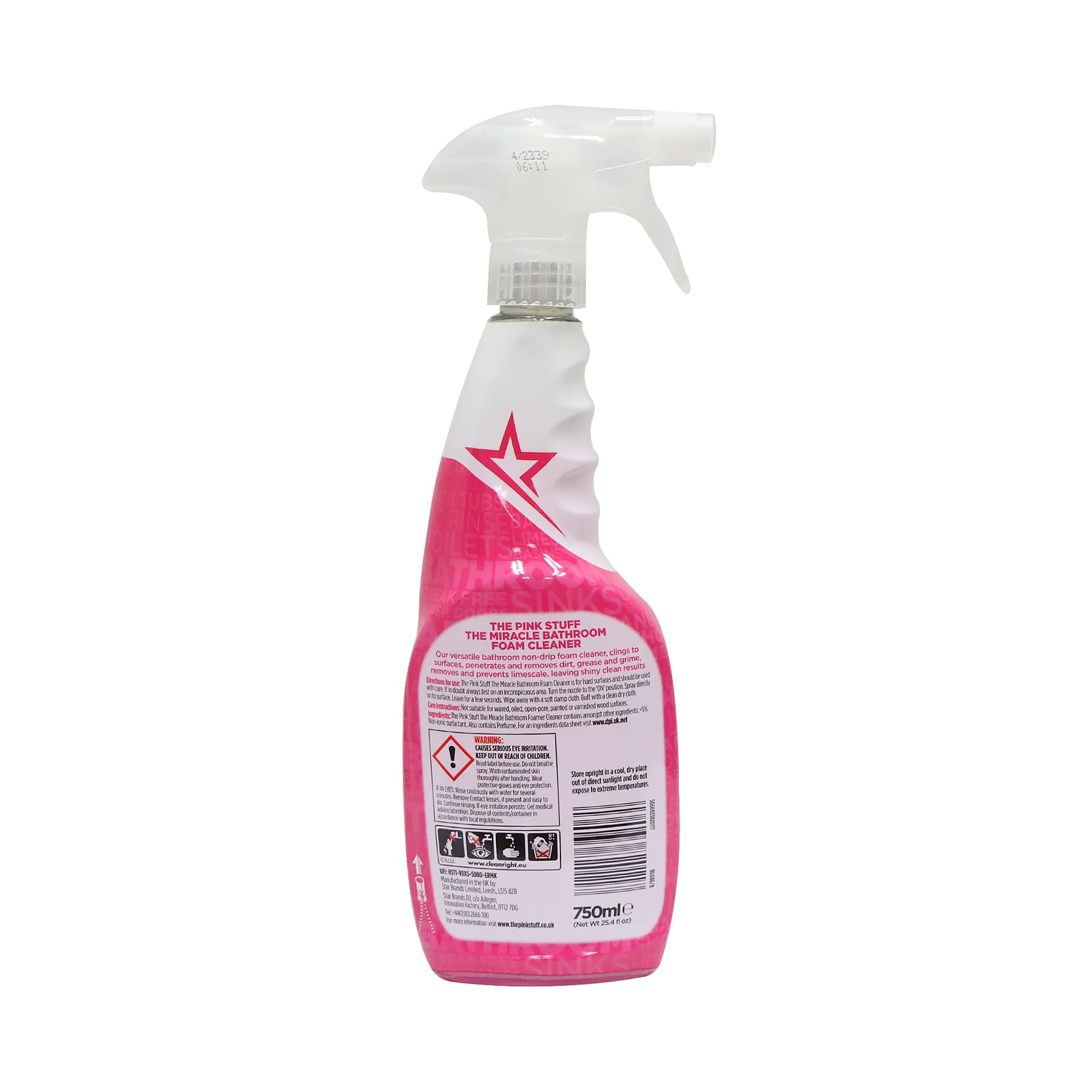 The Pink Stuff The Miracle Bathroom Foam Cleaner 750ml