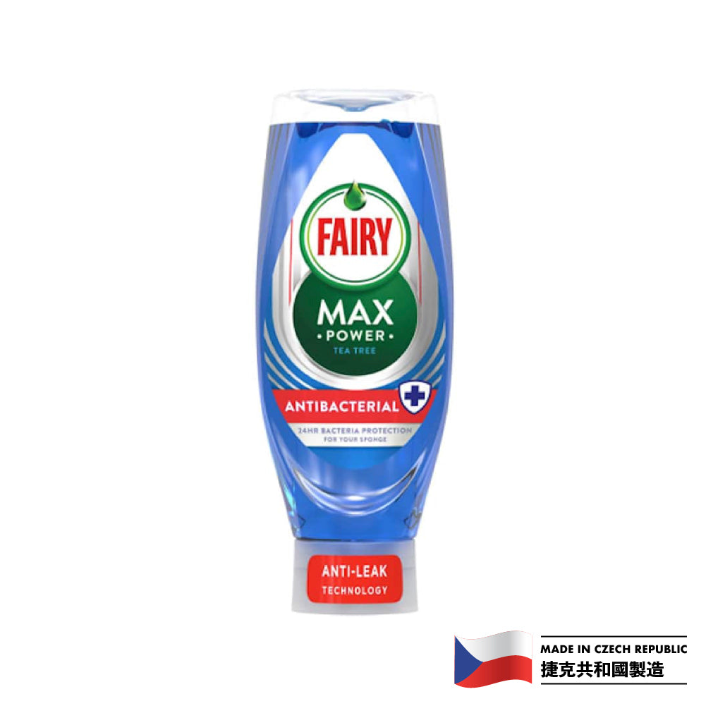 [P&G] Fairy Max Power Washing Up Liquid 660ml (Tea Tree Antibacterial)