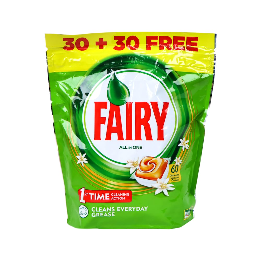 [P&G] Fairy All in One Dishwasher Tablets 60pcs