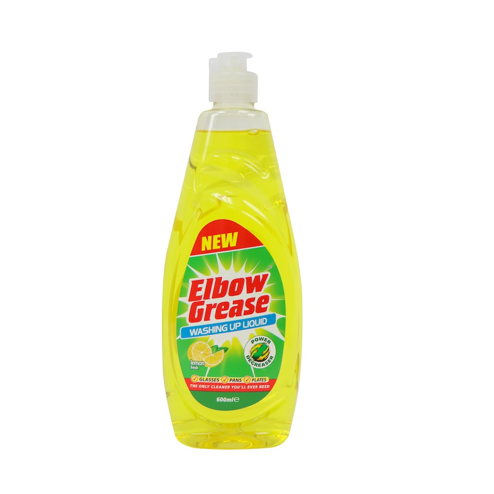 Elbow Grease Washing Up Liquid 600ml (Lemon)