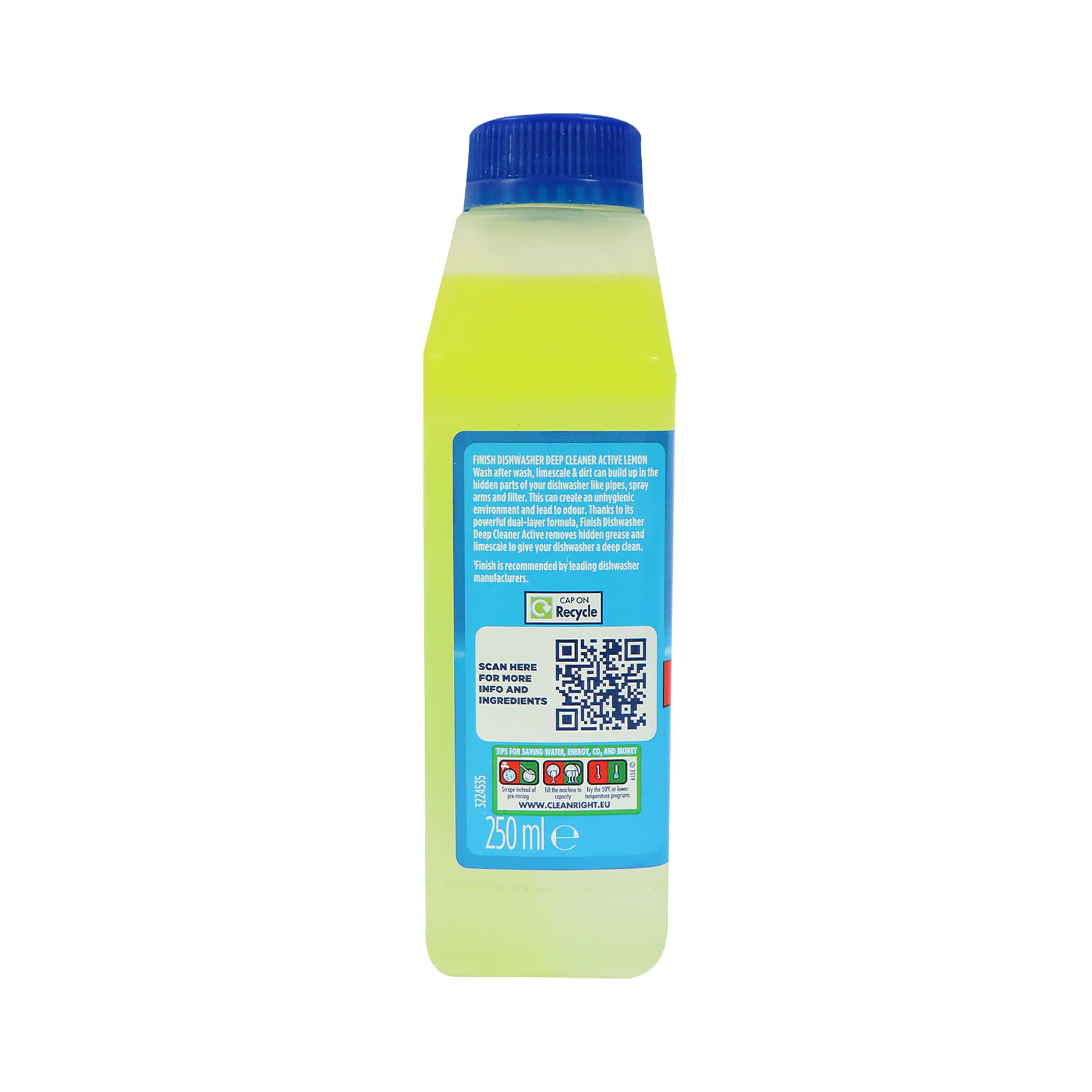 Finish Dishwasher Deep Cleaner Active 250ml (Lemon)