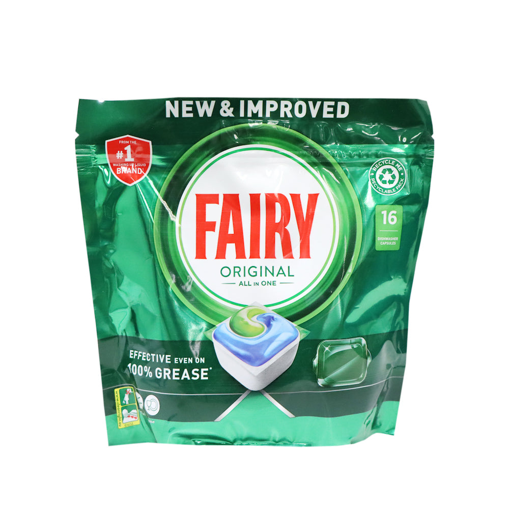 [P&G] Fairy All In One Dishwasher Tablets 16pcs (Original)