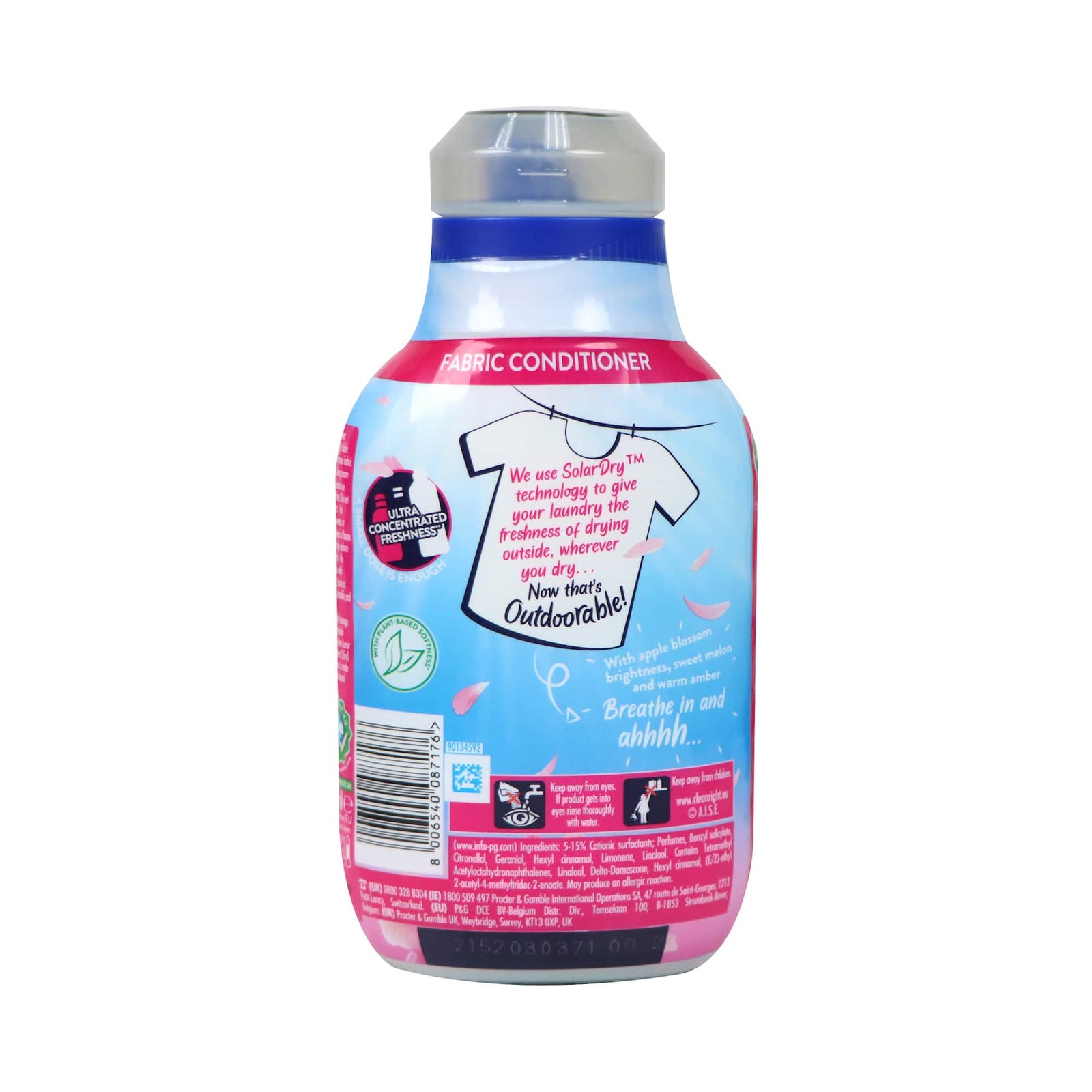 [P&G] Lenor Outdoorable Fabric Conditioner 504ml (Pink Blossom)