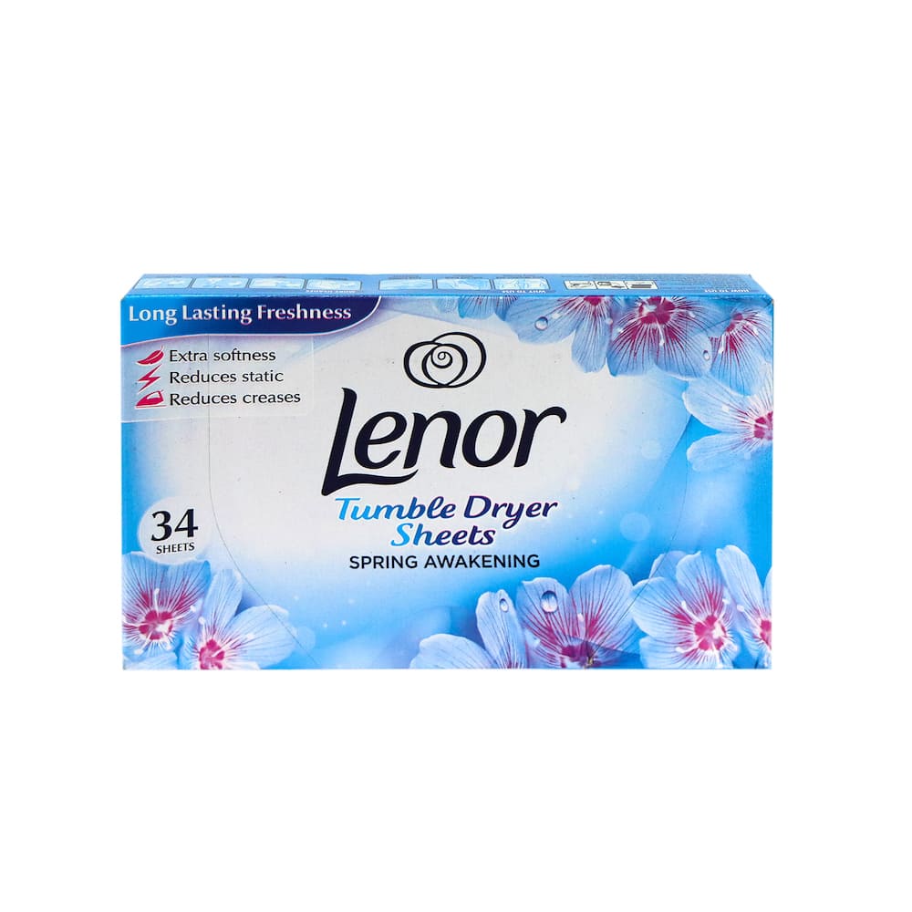 [P&G] Lenor 衣物柔順紙 34片 (乾衣機專用) (春季花香)