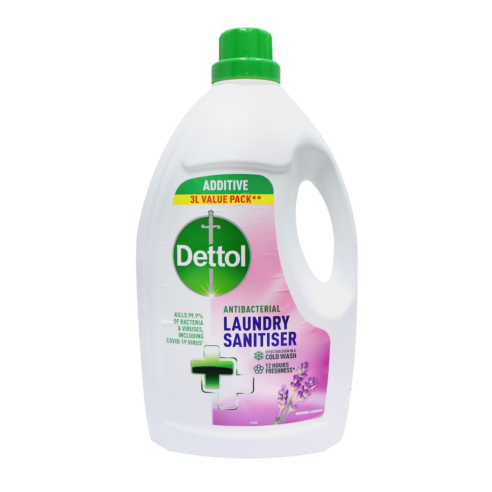 Dettol 滴露 99.9% 殺菌衣物消毒液 3公升家庭經濟裝 (薰衣草香)