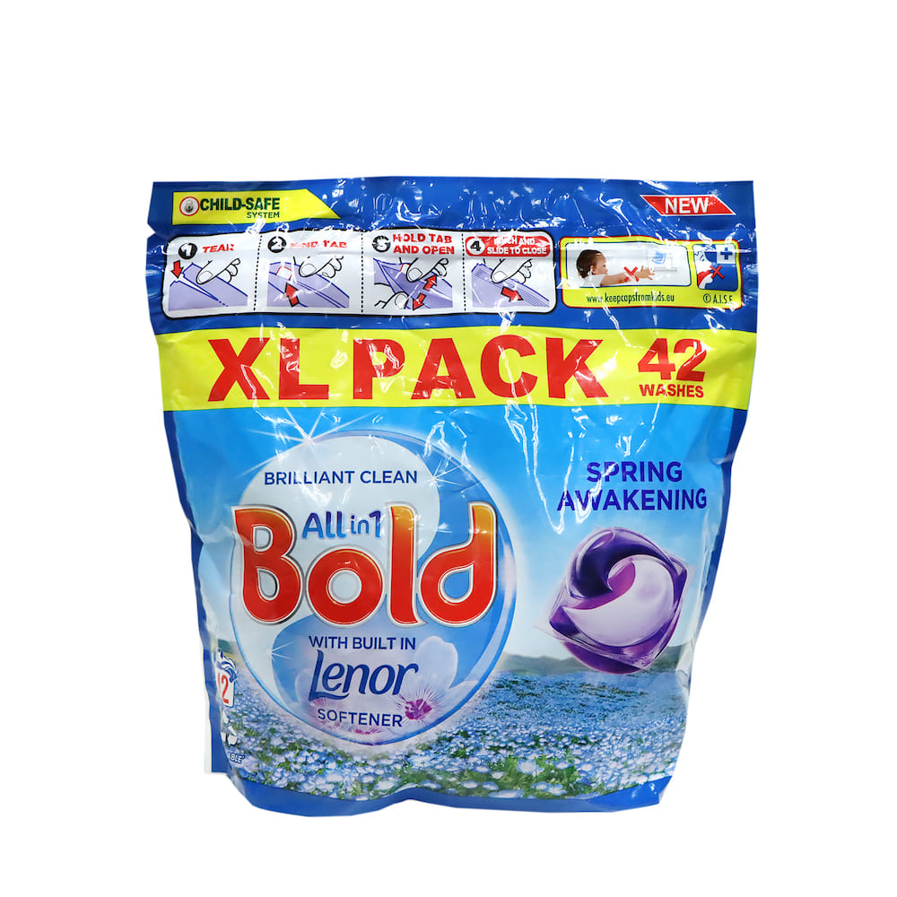 [P&G] Bold 全效濃縮洗衣膠囊 42粒 (春季花香)