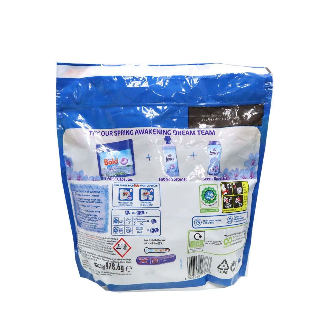 [P&G] Bold 全效濃縮洗衣膠囊 42粒 (春季花香)