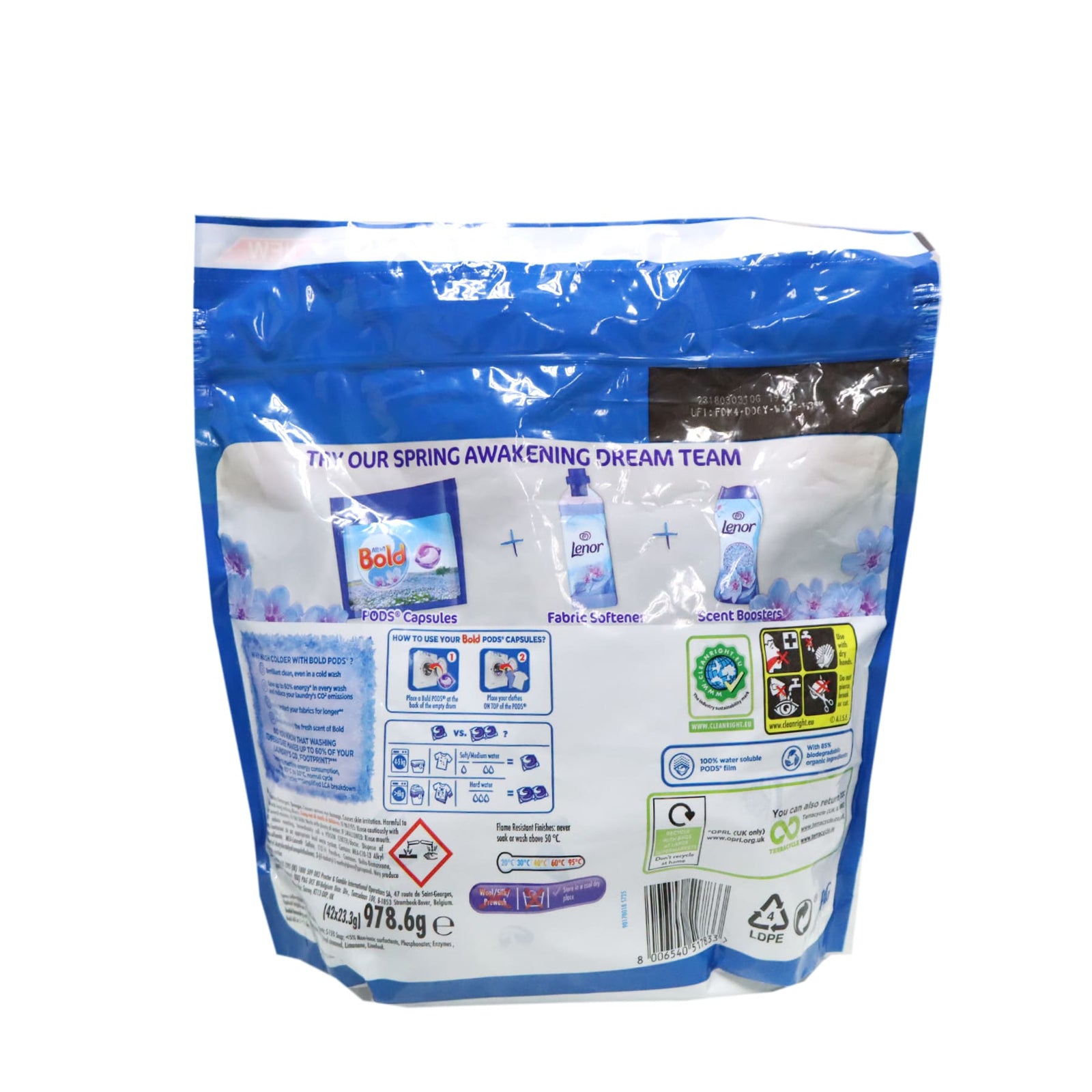 [P&G] Bold 全效濃縮洗衣膠囊 42粒 (春季花香)