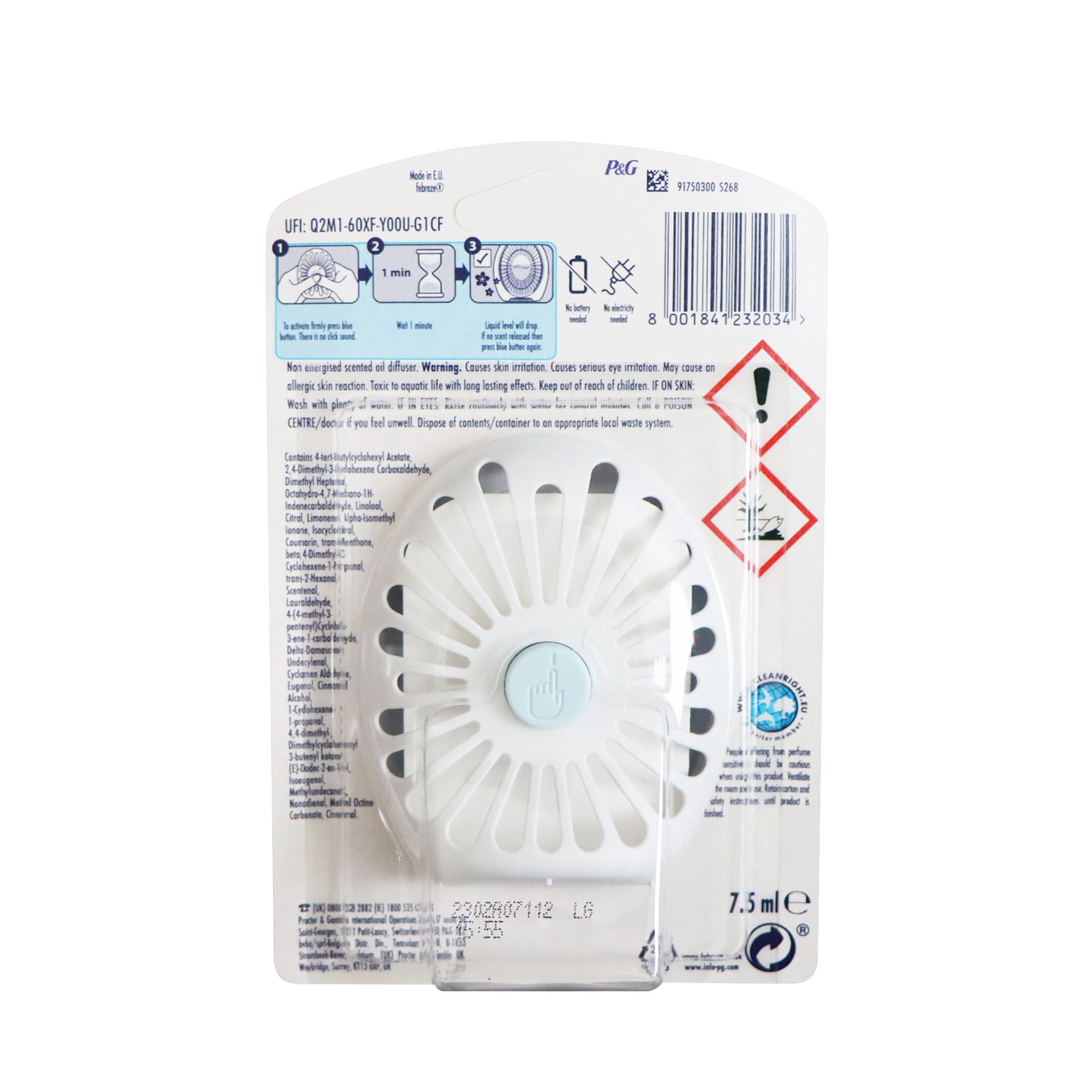 [P&G] Febreze Bathroom Air Freshener (Cotton Fresh)
