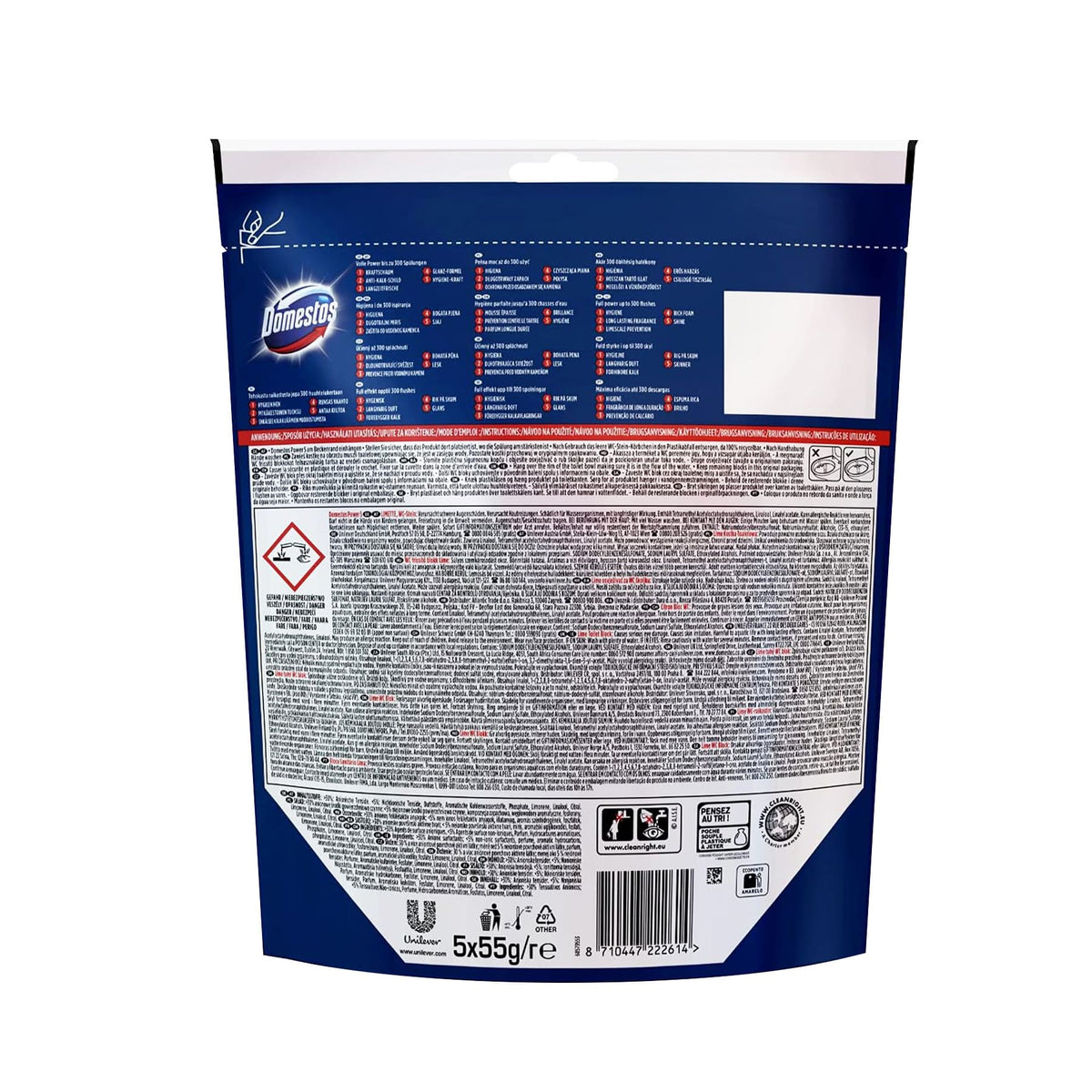 [BB] Domestos Power 5 Toilet Block 5pcs (Lime)