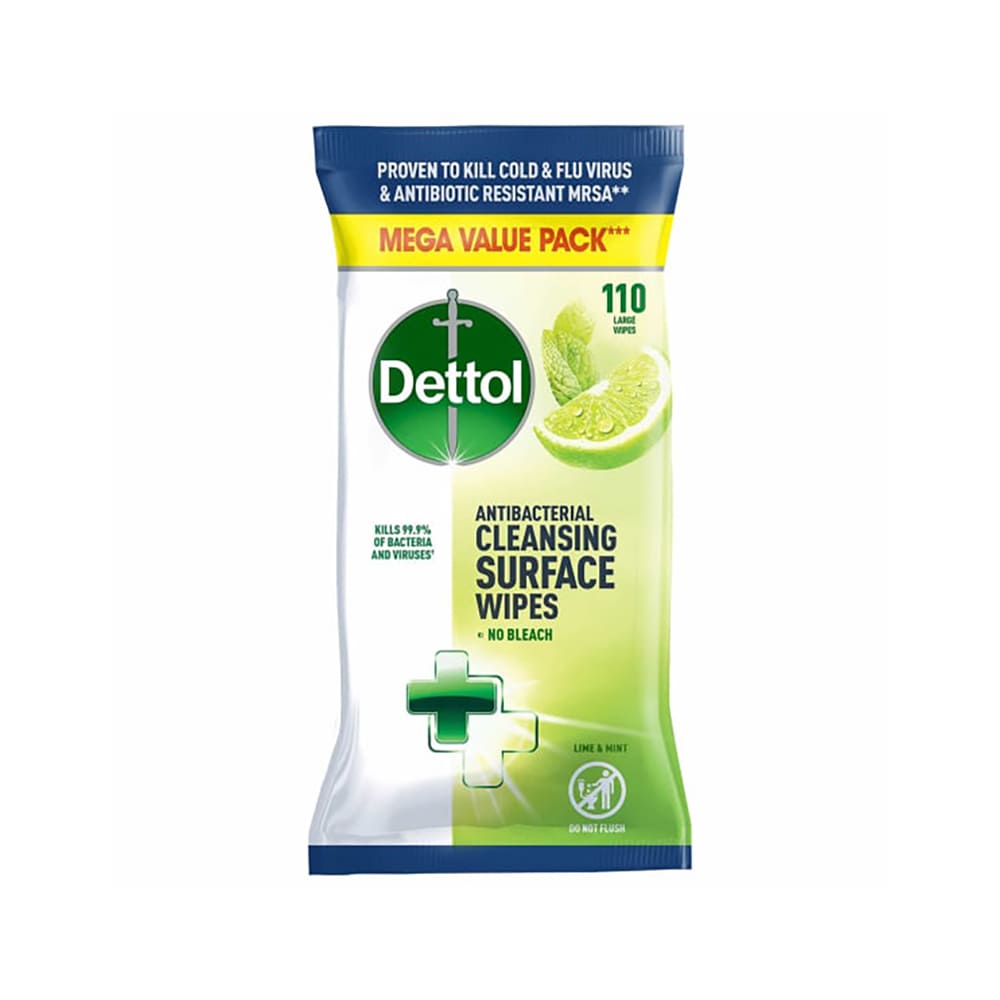Dettol 滴露 家居消毒濕紙巾 110片 (薄荷青檸味)