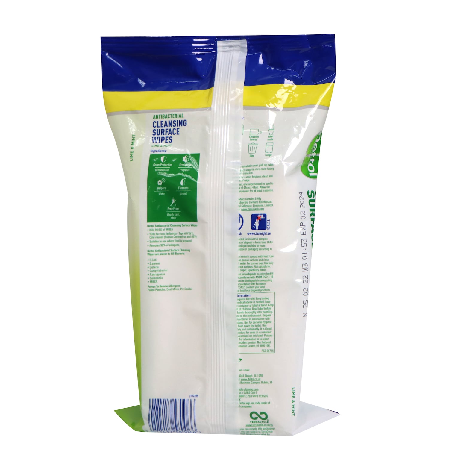 Dettol 滴露 家居消毒濕紙巾 110片 (薄荷青檸味)