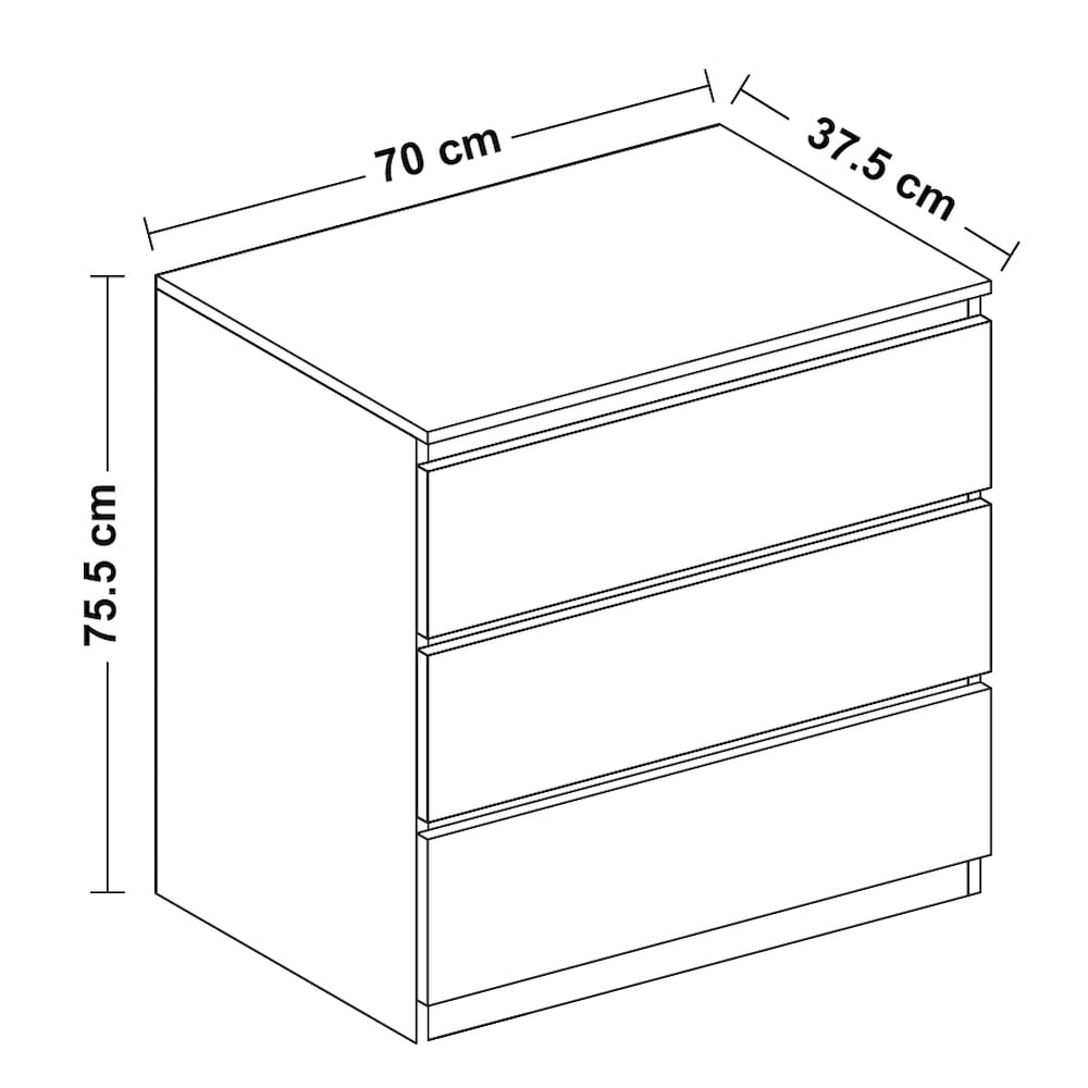 三層抽屜儲物櫃尺寸
